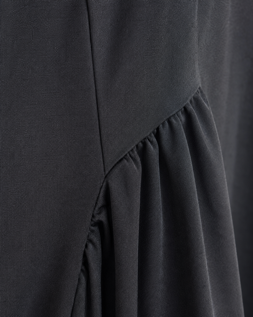 Women's Sleeveless Cowl Neck Drop-Waist Maxi Dress with Gathered Side Panels