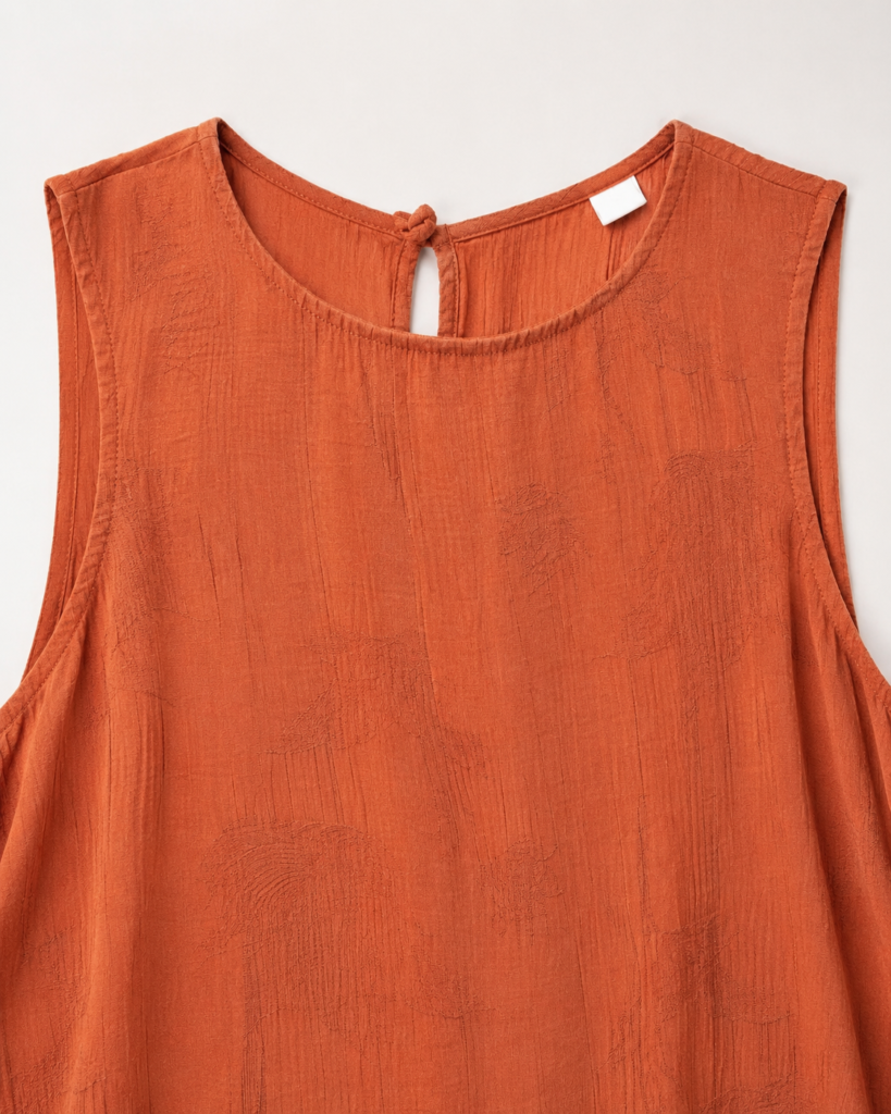 Women's Sleeveless Textured A-Line Maxi Dress