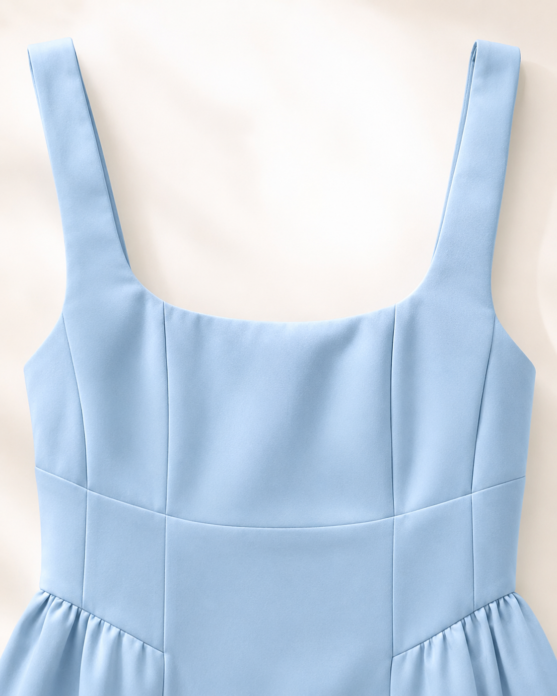 SHELLA — Robe midi sans manches col carré à bustier structuré / Elegant Square Neck Sleeveless Midi Dress / فستان ميدي بدون أكمام بياقة مربعة وصدرية منسّقة