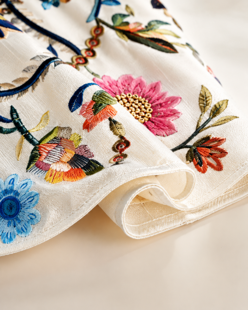 White Floral Embroidered Halter Neck Mini Dress
